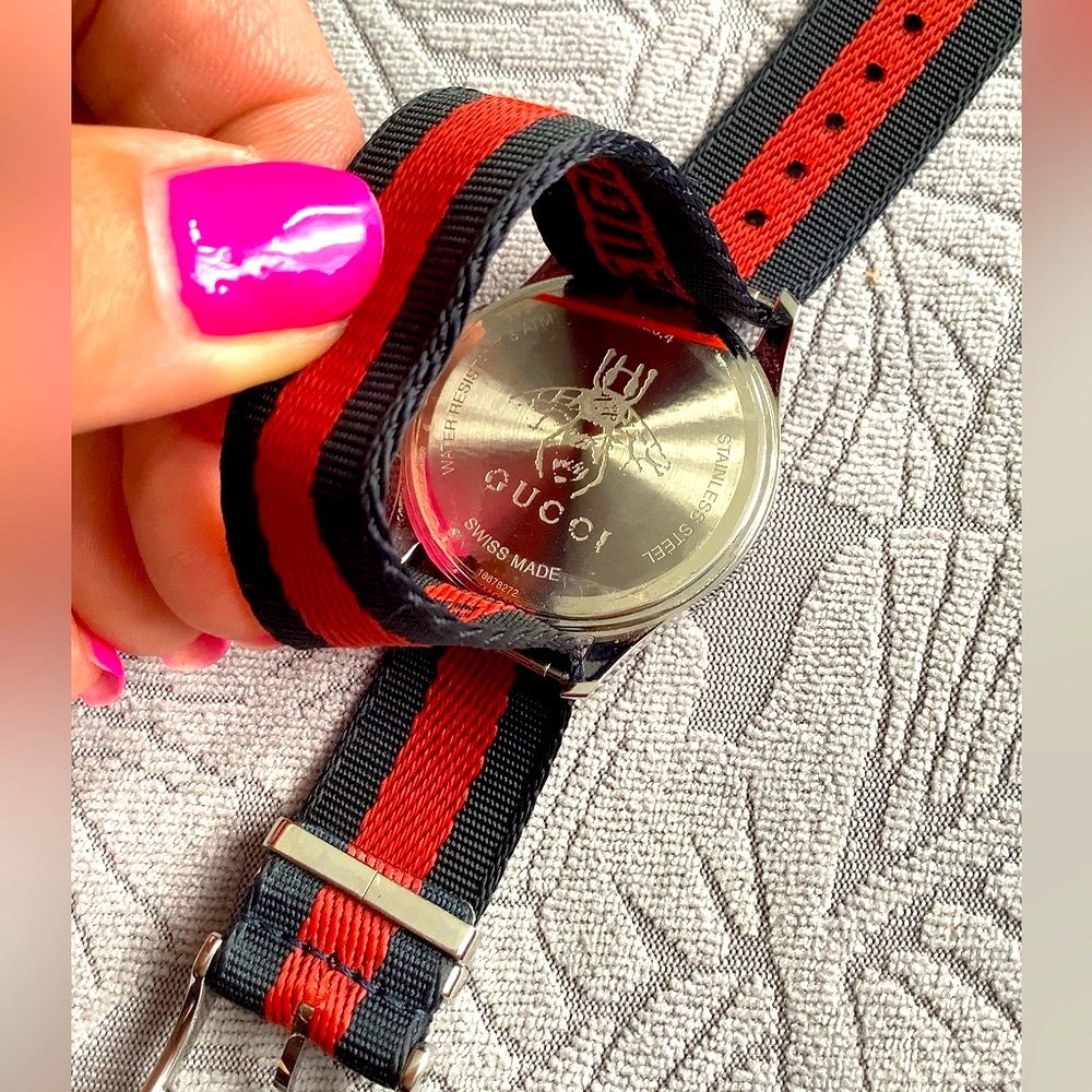 Gucci Tiger🐯Watch Le Marche Des Merveilles Nylon Strap 🔥🔥🔥 - Picture 9 of 12